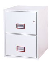 Phoenix Vertical Fire File 2 Drawer Filing Cabinet Key Lock White FS2252K DD